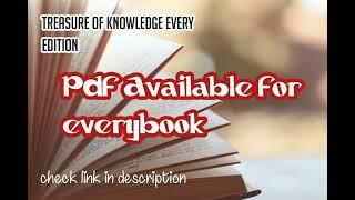 pdf books available in link treasure of knowledge 4th 3rd 2nd 1st edition