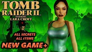 Tomb Raider 2 Remastered NEW GAME+ Full Playthrough Longplay (All Secrets, All Items, 1440p60)