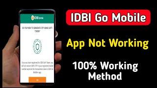 idbi go mobile app not working | idbi mobile app nahi chal raha hai |  idbi app not working