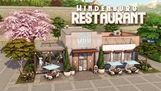 Windenburg Restaurant with Building Tips | No CC | Stop Motion | The Sims 4