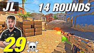 jL INSANE 29 frags in 14 rounds mirage game POV! 