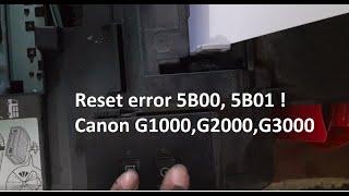 Reset error 5B00, 5B01 ! Reset Canon G1000 service mode free, without key, software