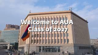 Welcome to AUA Class of 2027