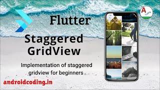 Flutter staggered grid view tutorial for beginner | Source in description | flutter coding