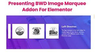 Presenting Image Marquee Elementor Addon