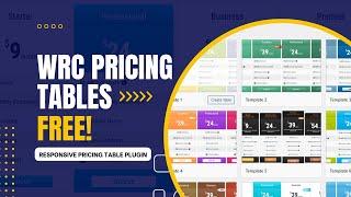 WRC Pricing Tables | WordPress Responsive CSS3 Pricing Table Plugin