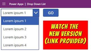 How to Use the Power Apps Drop Down List Control