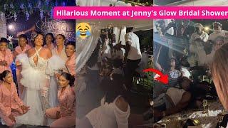 Jenny's Glow Wedding Bridal Shower Night Before White Wedding to Husband - Hilarious Moment