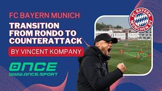 FC Bayern Munich - transition from rondo to counterattack by Vincent Kompany