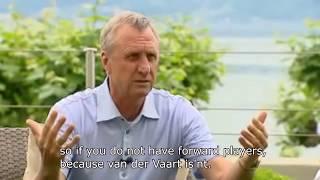 Johan Cruijff explaining build-up tactics, (dis)advantages and philosophy, translated