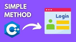 How To Create a Simple Login Form with C++ - QUICK AND EASY TUTORIAL