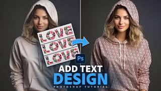 Add text design in Photoshop