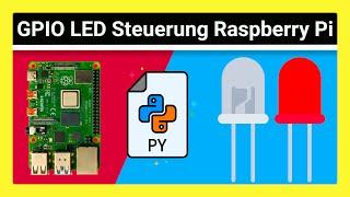 Raspberry Pi LED blinken lassen mit Python-Programm & Berechnung des LED Vorwiderstandes (GPIO)