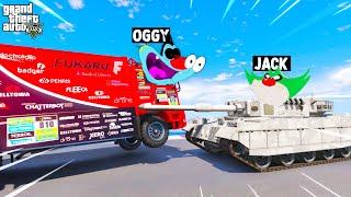 Oggy FUNNY ESCAPE In FACE TO FACE CHALLENGE Super Funny! GTA5