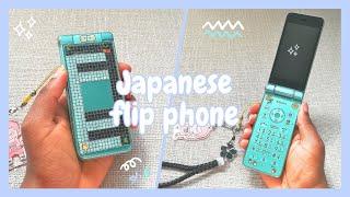  a japanese keitai garaho flip phone in 2024 || Sharp aquos 2 unboxing, decorating, and accessories