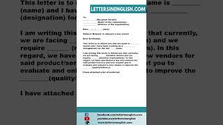 Request Letter to Onboard New Vendor