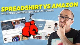 Print-on-demand Anbieter Vergleich - Spreadshirt vs Merch by Amazon