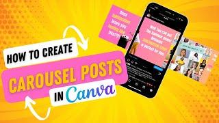 How to create seamless carousels in Canva.