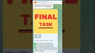 telegram prepaid task scam || like & share  link  