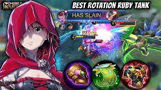 Best Rotation ruby ​​Tank - Ruby Best Build - Top Global Ruby Gameplay | Mobile Legends