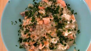 Risotto al salmone . Ризотто с семгой .очень вкусный и простой рецепт