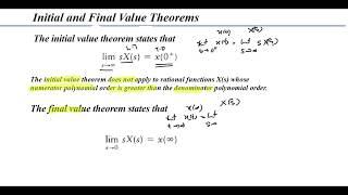 Laplace Transform|Lec19|  Initial value and Final value theorem of Laplace Transform