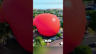 This big balloon caused a tsunami in this city  #shorts #viral