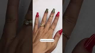 Unhas Decoradas de Natal super fácil de Fazer | Marcianovaisnail