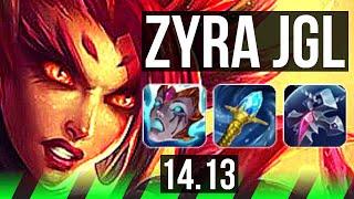 ZYRA vs ELISE (JGL) | Rank 3 Zyra, 10k comeback, 12/4/18, 37k DMG | BR Challenger | 14.13