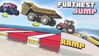 What vehicle will JUMP the FURTHEST in BeamNG Drive