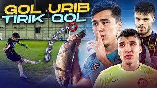 TIRIK QOLISH UCHUN GOL UR! YUTQIZGAN JAMOA BALIQ BILAN KALTAK YEYDI !!!