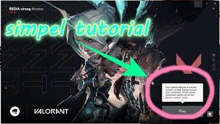 How to Fix VALORAN Requires System Restart to Play (INDO) 