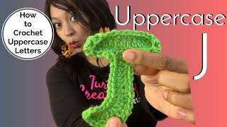 How to Crochet an Uppercase Letter J | Crochet Letters