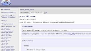 PHP Functions Video Tutorial: array_diff_assoc