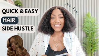 5 UNCOMMON SIDE HUSTLE FOR HAIR BUSINESS | $2000 - $5000 in a month| quick and easy hair side hustle