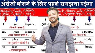 वाक्य में Subject, Verb, Object  कैसे पहचाने / helping verb/ Main Verb / SVO by Sanjeev Kijani