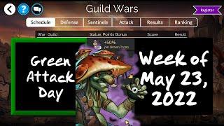 Gems of War - Guild Wars GREEN Attack for the Week of May 23, 2022