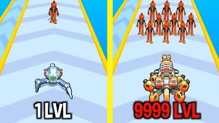 MAX LEVEL in Spider Mech Run Game