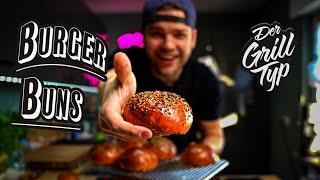 BURGER BUNS wie aus dem Bilderbuch! Das originale "DerGrilltyp" Rezept 