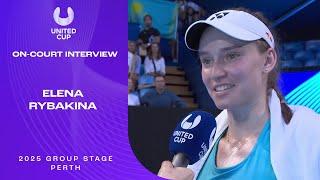 Elena Rybakina On-Court Interview | United Cup 2024 Group C