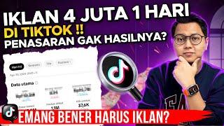 COBAIN IKLAN TIKTOK 4 JUTA DALAM 1 HARI, PENASARAN GAK OMSET MELEJIT LANGSUNG NAIK BERAPA?