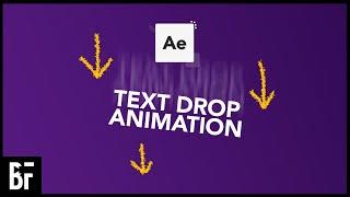 Text Drop Animation Effect - After Effects Tutorial