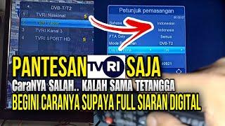 cara scan manual siaran tv yang hilang di set top box