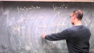 powers of sines and cosines I