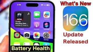 Apple New IOS 16 6 Stable Update Released || What's New || Battery Health