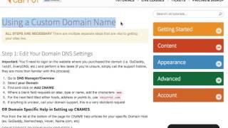 Updating CNAME In Hostgator