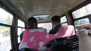 Friends on road trip on a summers day gopro. Ride in the back seat of the car from first person. men