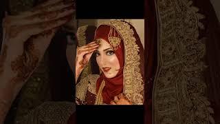 Pakistani wedding hijab style barat look ️ #youtubeshorts #hijabstyle