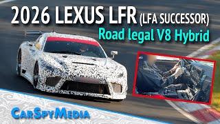 2026 Lexus LFR Prototype Road Legal GT3 V8 Hybrid LFA Successor Caught Testing At The Nürburgring