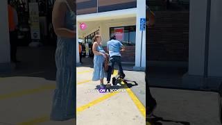 Scooter Rider Hits Pregnant Woman, But Bystander Steps In! #shorts